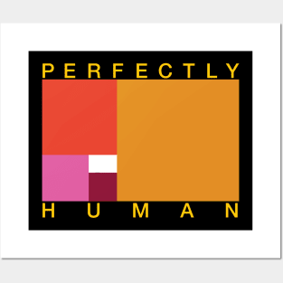 Perfectly Human - Lesbian Pride Flag Posters and Art